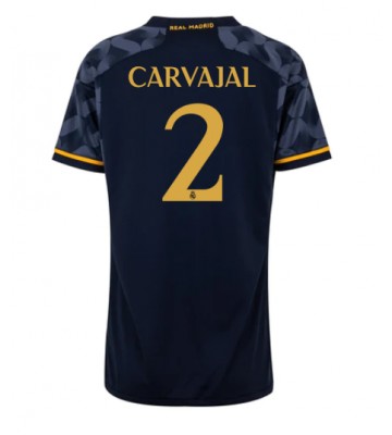Real Madrid Daniel Carvajal #2 Bortatröja Kvinnor 2023-24 Kortärmad